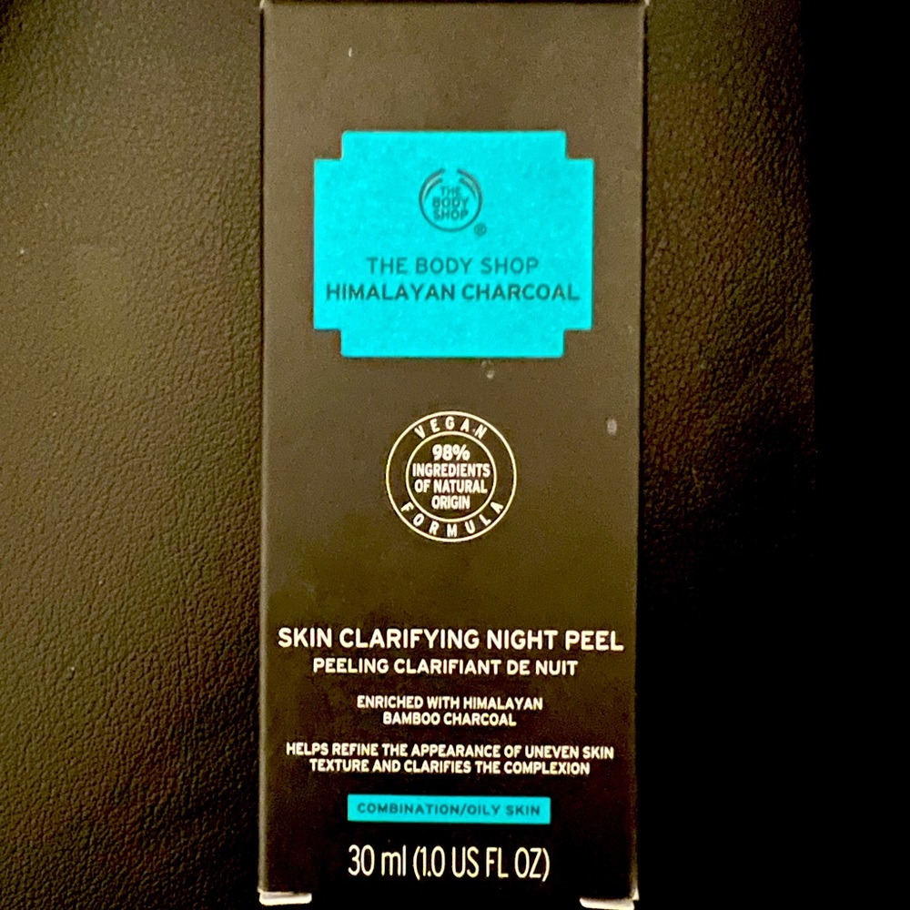 The Body Shop Himalayan Charcoal Skin Clarifying Night Peel 30 ml / 1 oz NIB